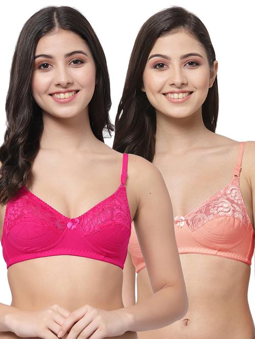 women pack of 2 solid bra combo - 21535340 - Very Small Image - 1