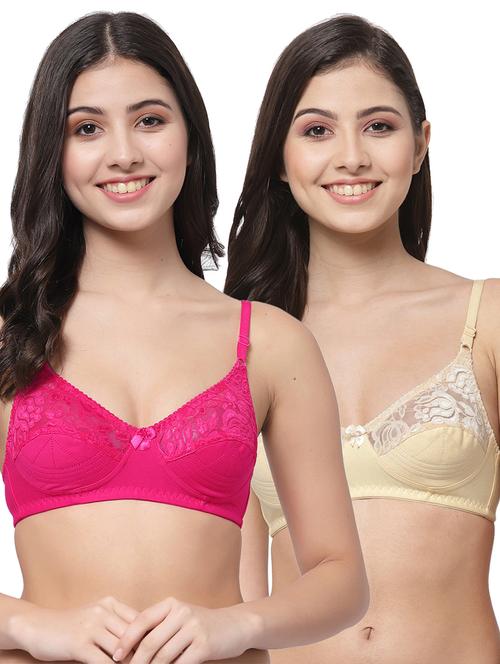 women pack of 2 solid bra combo - 21535343 - Very Small Image - 1