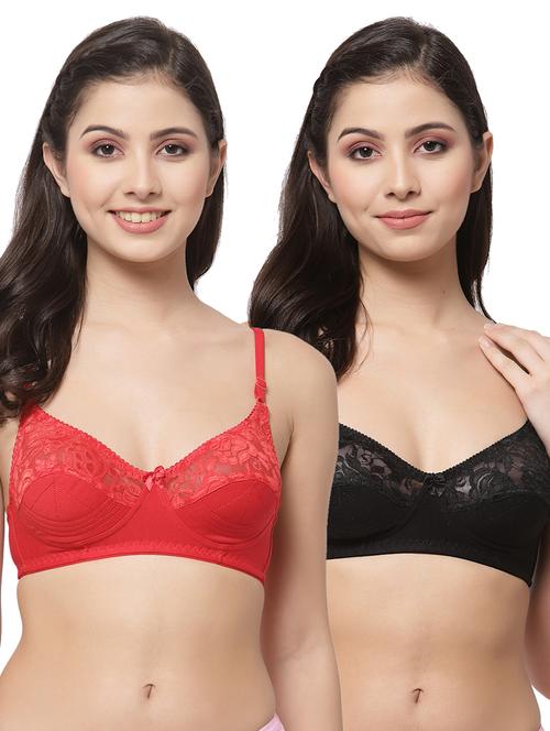 women pack of 2 solid bra combo - 21535345 - Very Small Image - 1