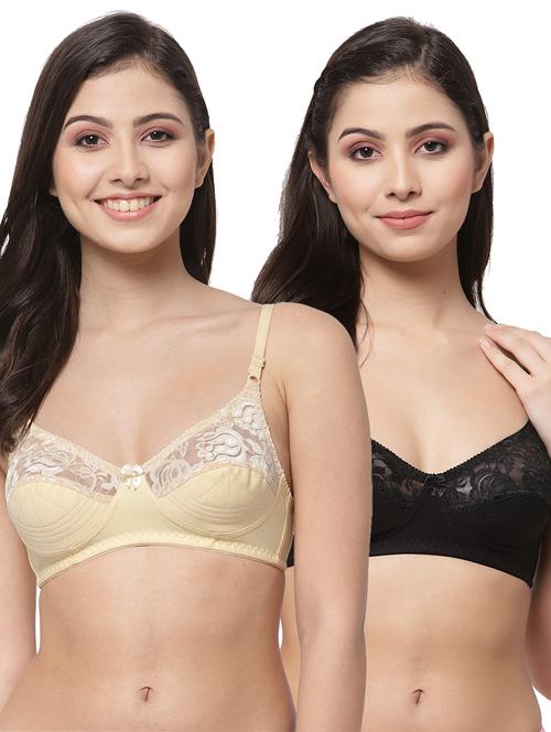 women pack of 2 solid bra combo - 21535353 - Very Small Image - 1