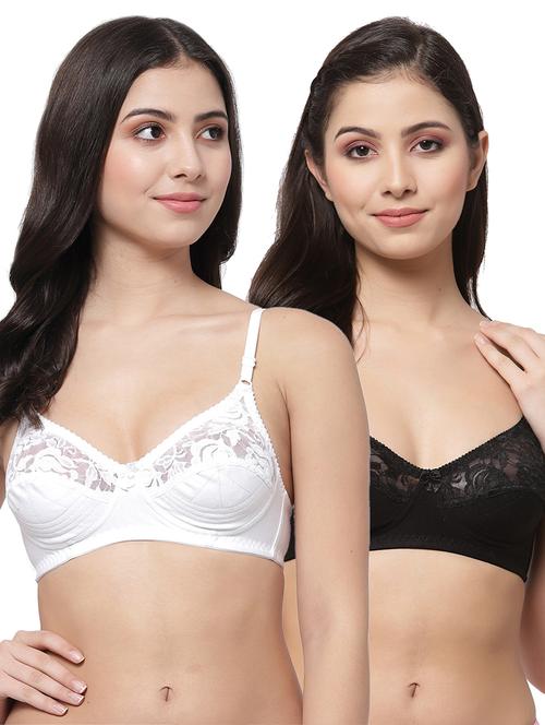 women pack of 2 solid bra combo - 21535361 - Very Small Image - 1