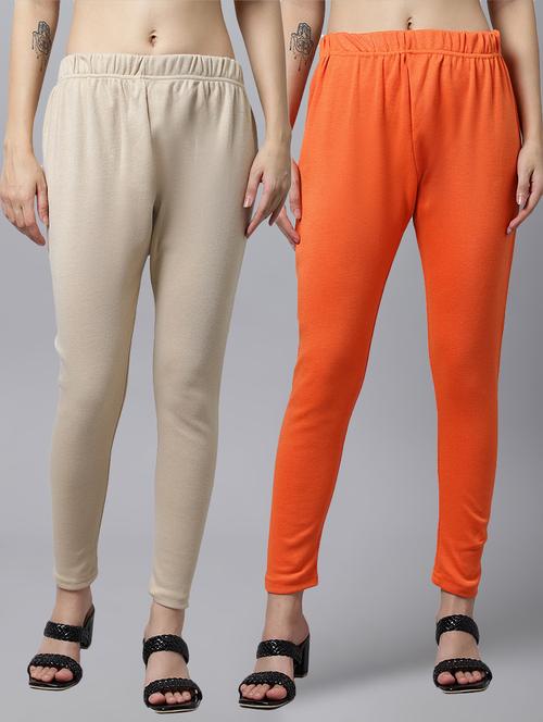 pack of 2 solid ankle length legging - 21535570 - Very Small Image - 1