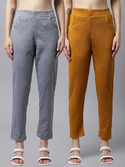 multi colored wool trousers - 21535687 - Very Small Image - 1