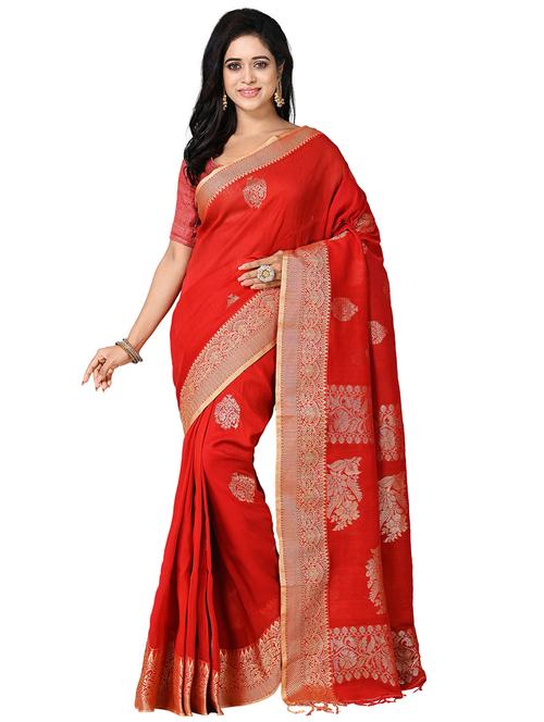 women self design bordered saree - 21537042 - Very Small Image - 1
