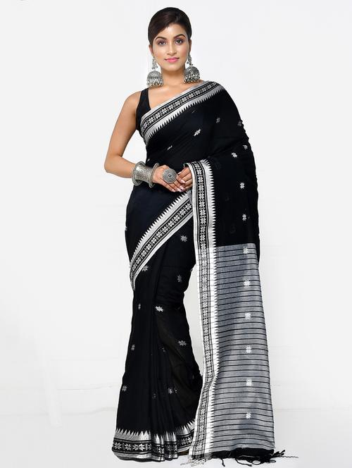 women self design handloom saree - 21537380 - Very Small Image - 1