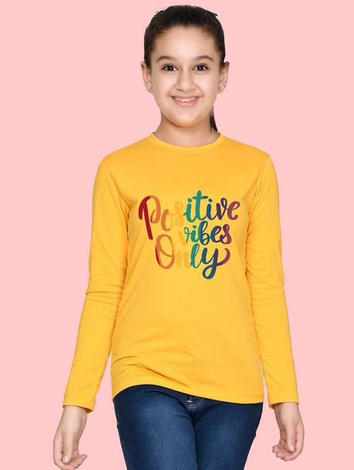 girls round neck printed regular tee - 21538348 - Very Small Image - 1