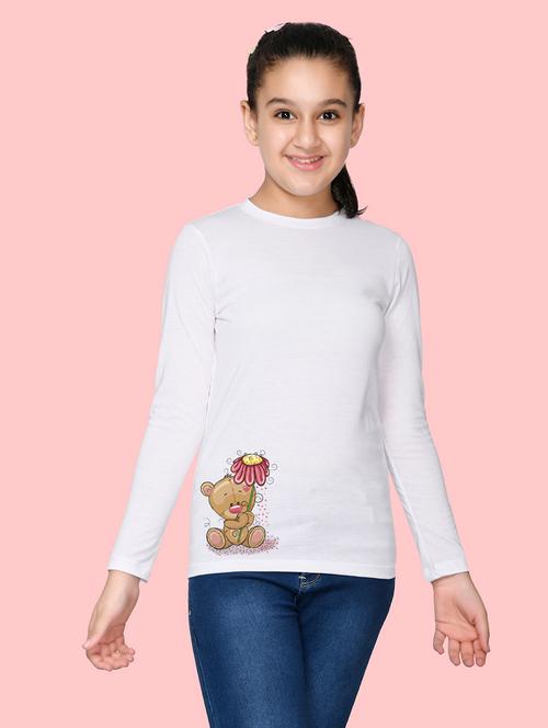 girls placement print long sleeve tee - 21538362 - Very Small Image - 1