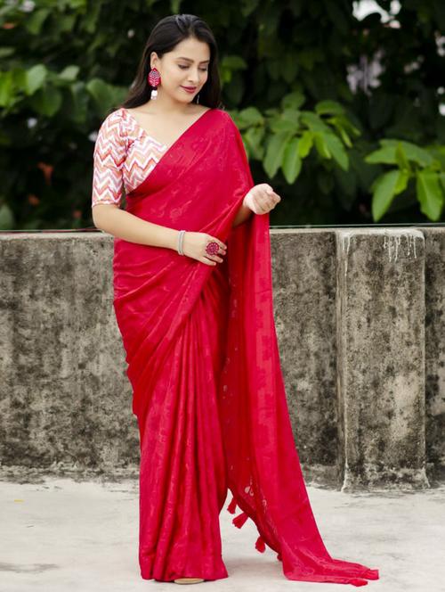 women self design plain saree - 21538895 - Very Small Image - 1
