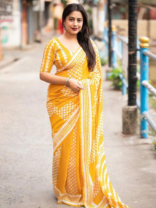 women printed saree - 21539036 - Very Small Image - 1