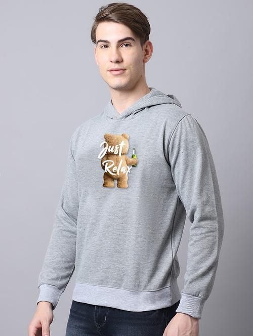 men long sleeves front print sweatshirt - 21539575 - Very Small Image - 1