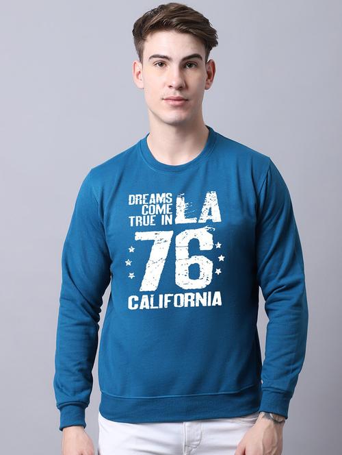 men long sleeves front print sweatshirt - 21539626 - Very Small Image - 1