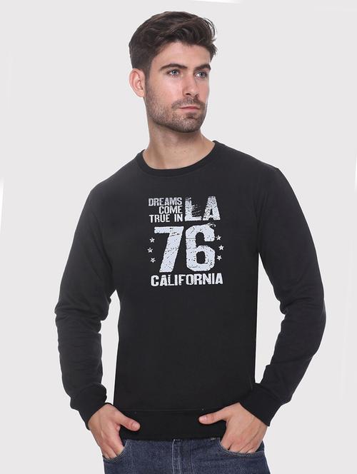 men long sleeves front print sweatshirt - 21539631 - Very Small Image - 1