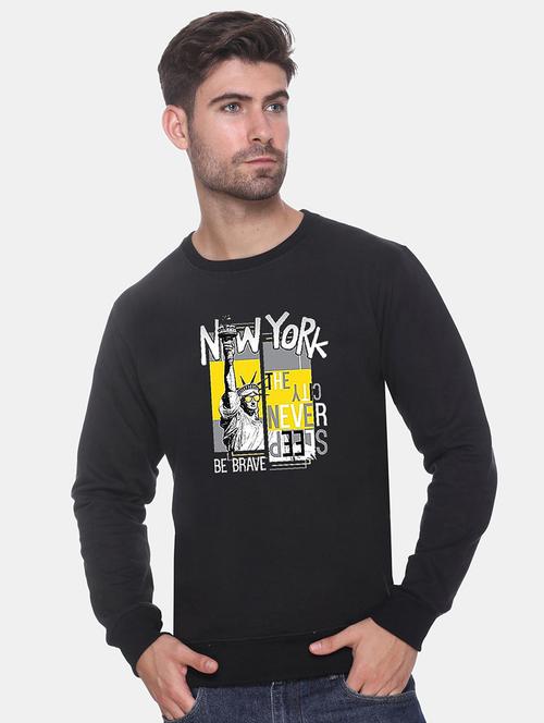 men long sleeves front print sweatshirt - 21539644 - Very Small Image - 1