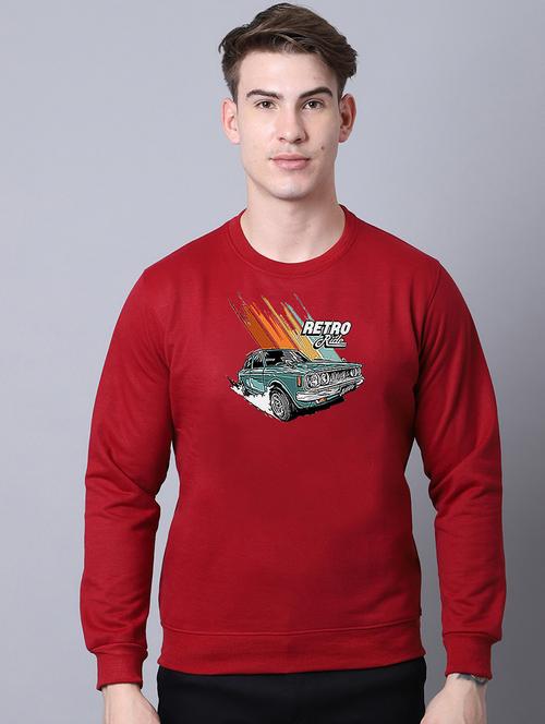 men long sleeves chest print sweatshirt - 21539662 - Very Small Image - 1
