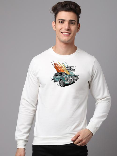 men long sleeves chest print sweatshirt - 21539663 - Very Small Image - 1