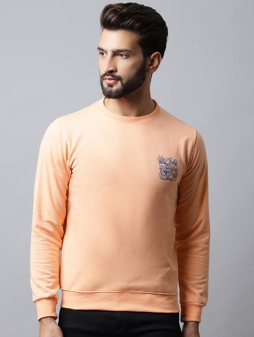 men long sleeves front & back print sweatshirt - 21539719 - Very Small Image - 1