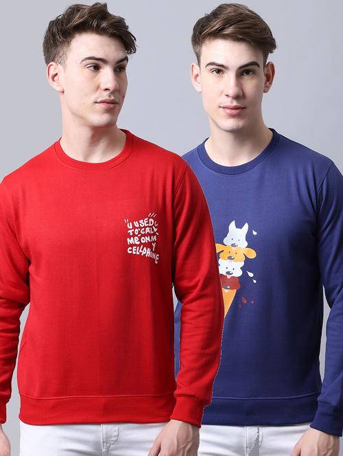 men pack of 2 printed sweatshirts - 21539744 - Very Small Image - 1