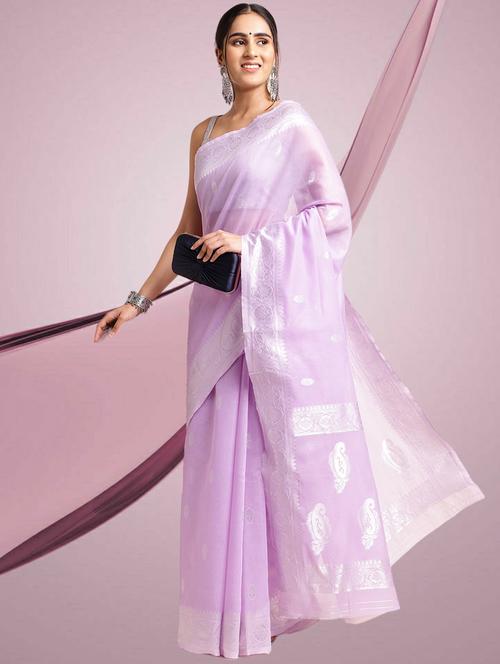 women self design zari work kanjivaram saree - 21540586 - Very Small Image - 1
