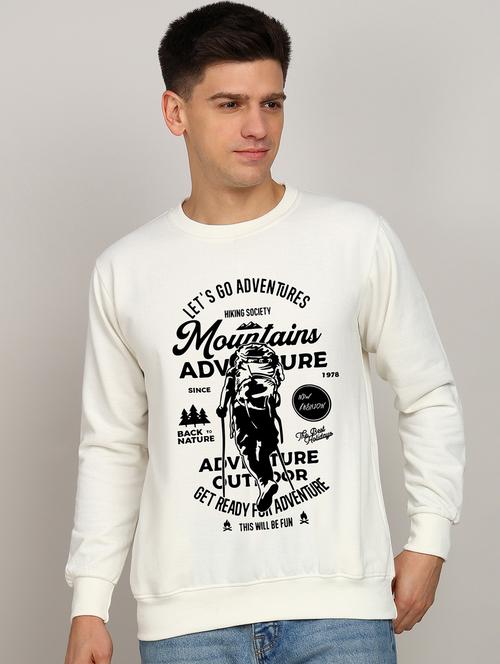 men front print long sleeve sweatshirt - 21541709 - Very Small Image - 1