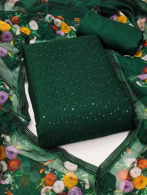 women embroidered unstitched suit set - 21543058 - Very Small Image - 1