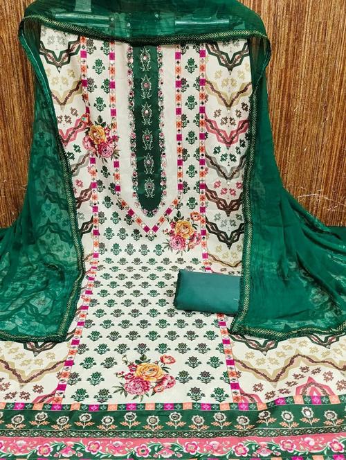 women printed unstitched suit set - 21543146 - Very Small Image - 1