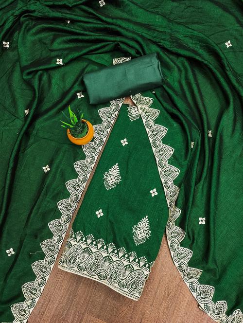 women embroidered unstitched suit set - 21543275 - Very Small Image - 1