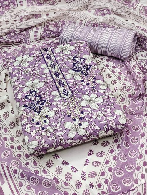 women printed unstitched suit set - 21543282 - Very Small Image - 1