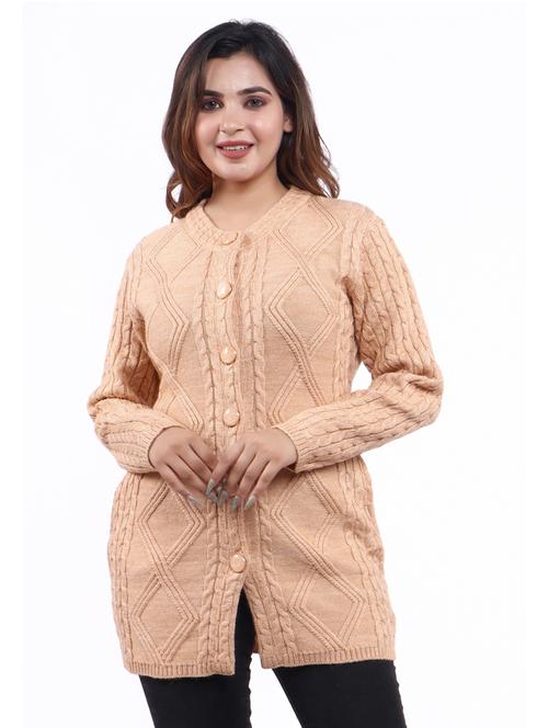 women self designed long sleeve cardigan - 21543612 - Very Small Image - 1