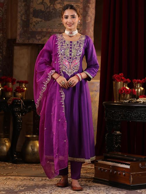women embroidered kurta pant with dupatta suit set - 21544611 - Very Small Image - 1