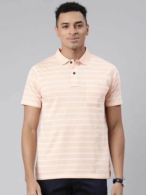 men polo neck striped t-shirt - 21544746 - Very Small Image - 1