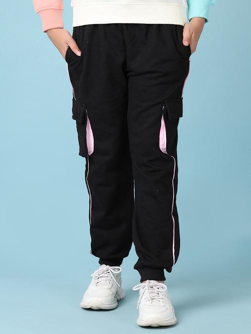 girls black solid cargos - 21547601 - Very Small Image - 1