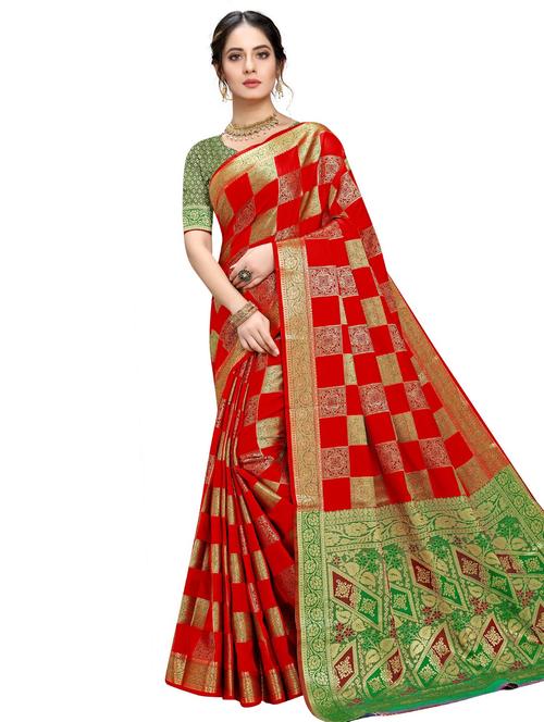 women self design banarasi saree - 21549058 - Very Small Image - 1