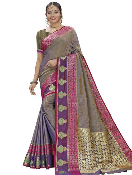 women self design bordered saree - 21549248 - Very Small Image - 1