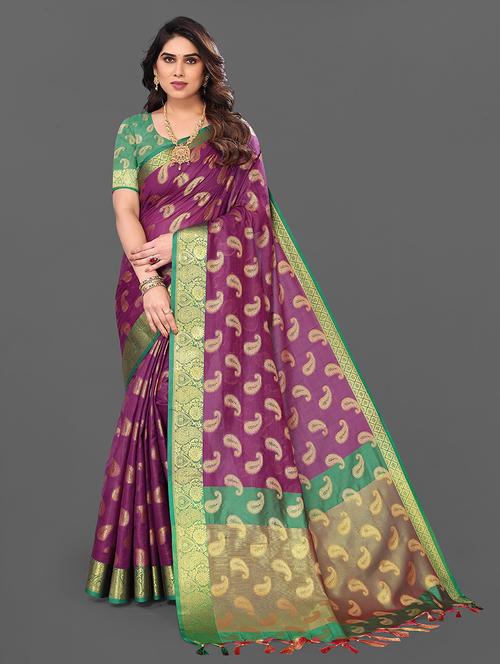 women self design banarasi saree - 21549649 - Very Small Image - 1