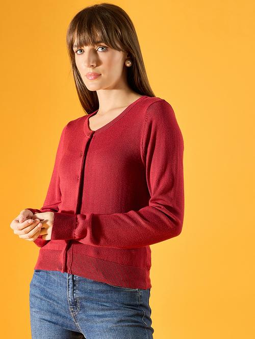 women long sleeve solid cardigan - 21551121 - Very Small Image - 1