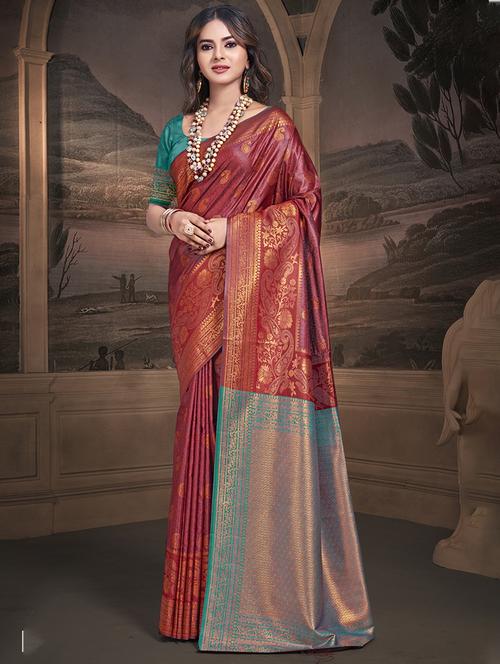 women zari work banarasi saree - 21551207 - Very Small Image - 1