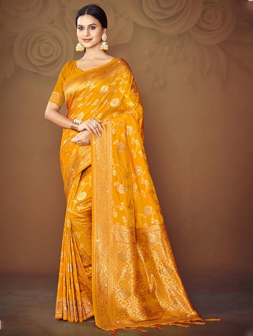 women self design banarasi saree - 21551236 - Very Small Image - 1