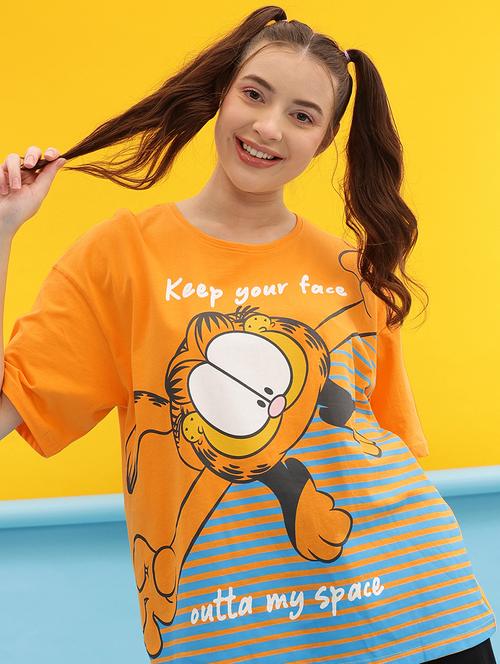 women front print cotton t-shirt - 21552198 - Very Small Image - 1