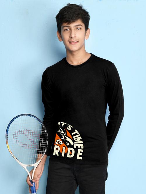 boys placement print long sleeve t-shirt - 21554401 - Very Small Image - 1