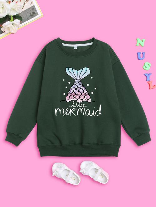 girls long sleeves front printed sweatshirt - 21554659 - Very Small Image - 1