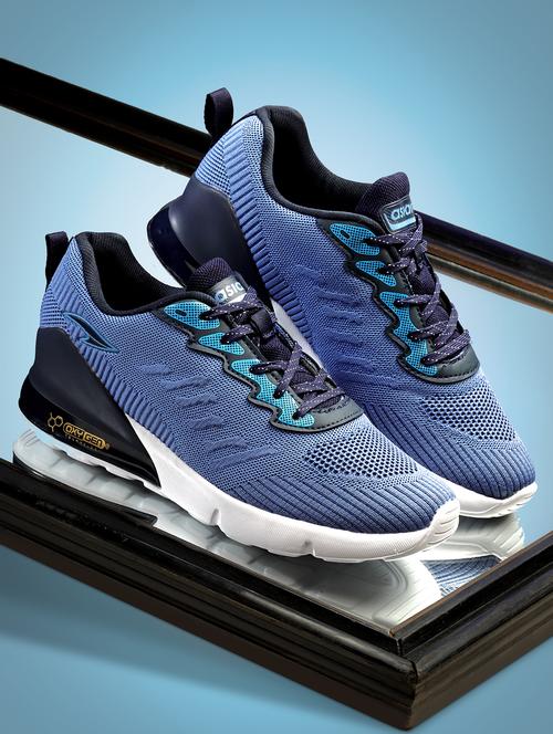 men blue lace up running shoes - 21555115 - Very Small Image - 1