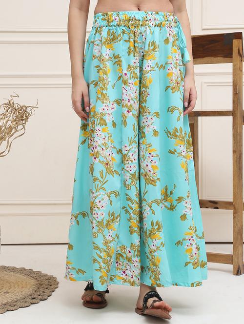 women floral printed flared palazzo - 21555425 - Very Small Image - 1