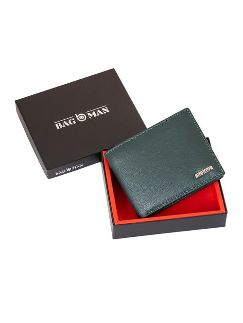 green genuine leather wallet - 21556714 - Very Small Image - 1