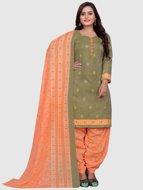 women printed unstitched suit set - 21557096 - Very Small Image - 1