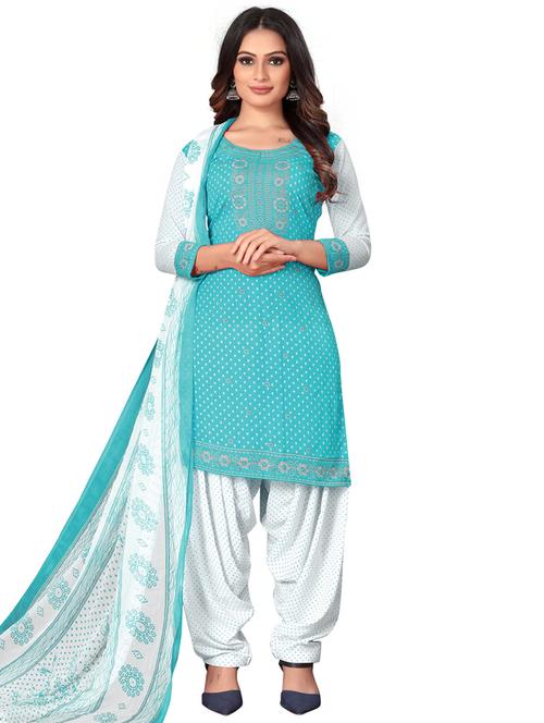women printed unstitched suit set - 21557133 - Very Small Image - 1