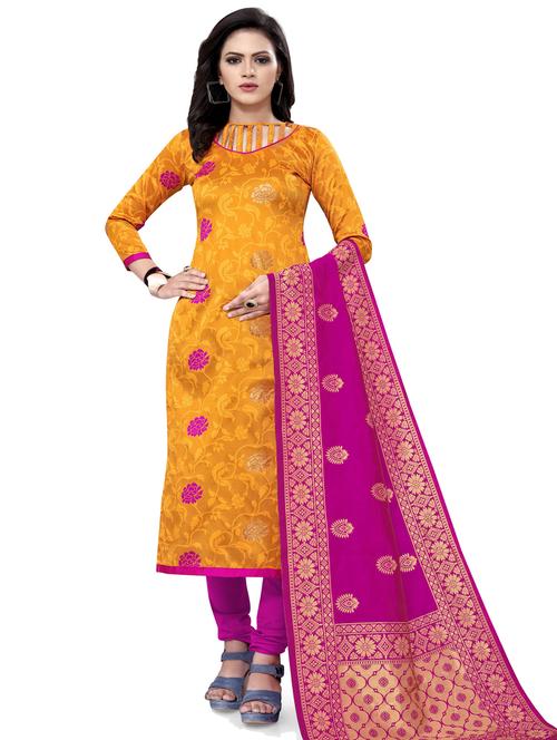 women self design unstitched suits - 21557246 - Very Small Image - 1