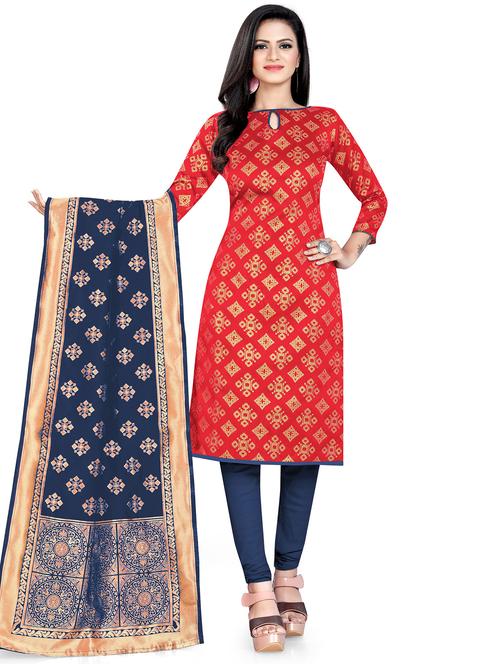 women self design unstitched suits - 21557257 - Very Small Image - 1