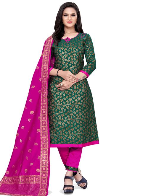 women self design unstitched suits - 21557270 - Very Small Image - 1