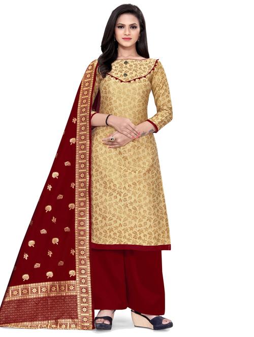 women self design unstitched suits - 21557272 - Very Small Image - 1