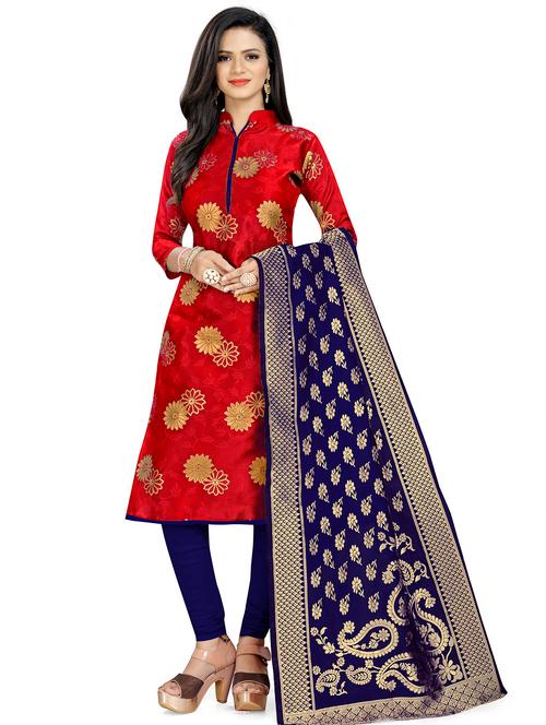 women self design unstitched suits - 21557298 - Very Small Image - 1